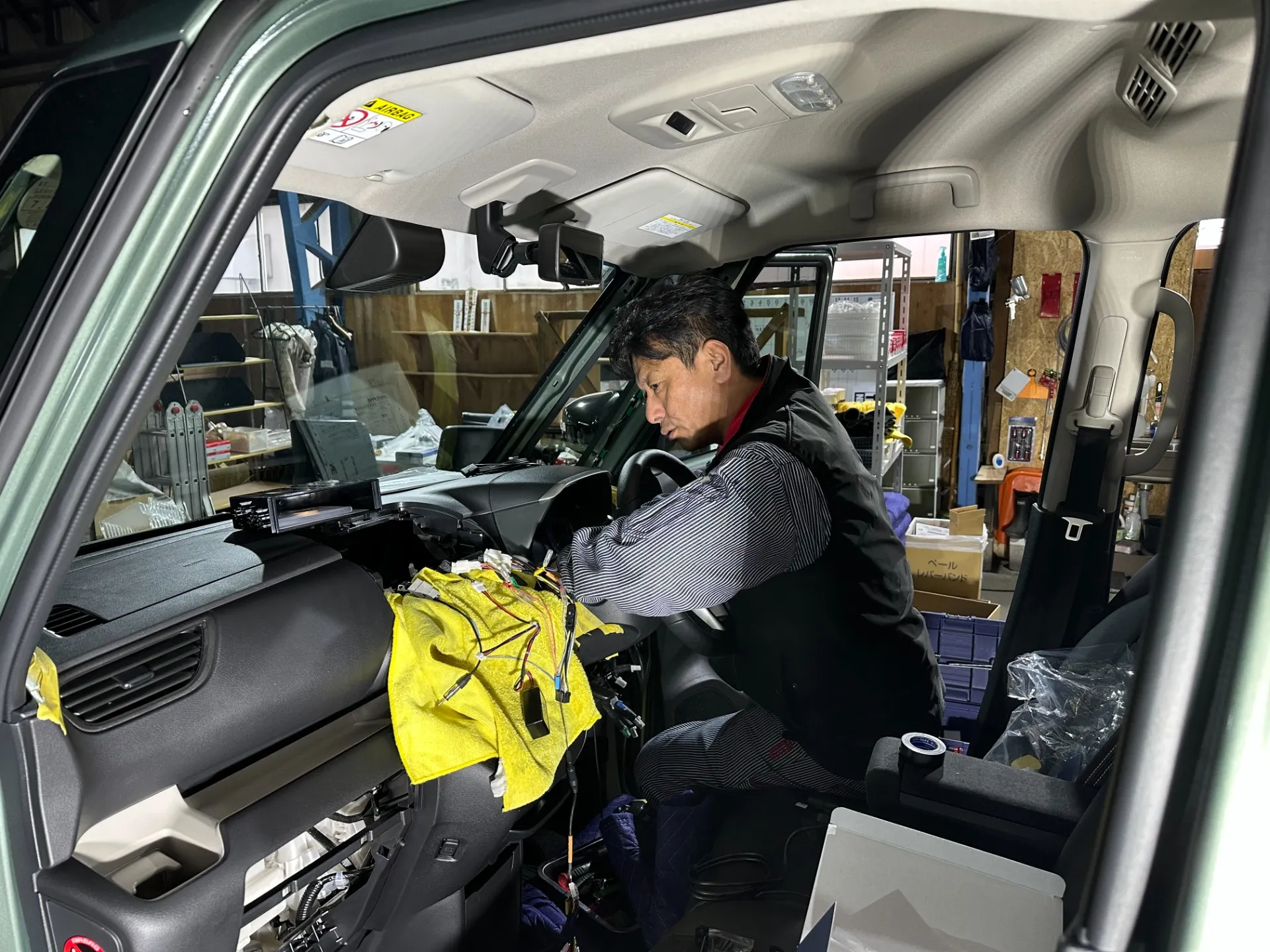 電装品取り付け